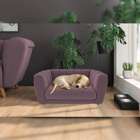 Poltrona Caminha para PET Scooby Veludo Rosê G45 - Gran Belo
