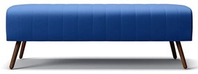 Recamier Estofado Hórus 140 cm Veludo Azul G15 - Gran Belo