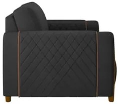 Kit 2 Poltronas Decorativas para Sala de Estar 98cm Amaranto Z32 PU Pr