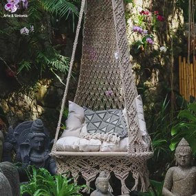 Cadeira Balanço Macramê | Boho