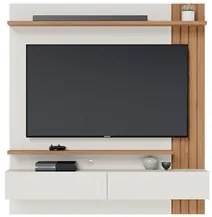 Painel Home Suspenso para TV 65 Pol. 150cm Buriti C05 Off White Matte/