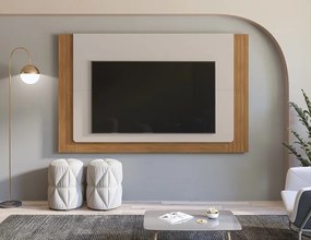 Painel Roma 2.17 Off White/Cedro - Casa D Móveis