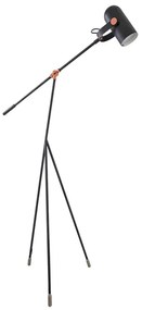 Luminaria De Piso Ferro E Acrilico Bottle - PRETO