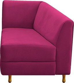 Recamier Valéria 160cm Lado Direito Suede Pink - ADJ Decor