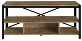 Conjunto Sala De Estar Rack E Estante Steel Light Industrial - Vermont