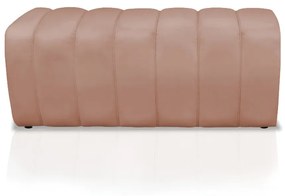 Calçadeira Olivia 90 cm Veludo Rosê - D'Rossi