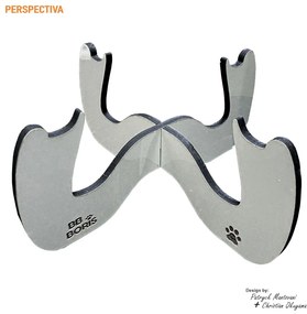 Comedouro Elevado Para Pets B600 Bege - Sheep Estofados - Bege