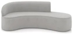Sofá 4 Lugares 220cm Wendi e Poltrona Steve Suede Cinza I01  - Mpozena