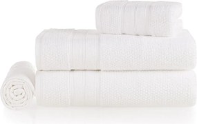 Jogo de Toalhas 4 Pçs Karsten 100% Algodão Nuvia - Branco  Branco