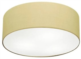 Kit Plafon Md-3014 Pendente Md-4049 Cúpula em Tecido 50cm Algodão Crú - Bivolt