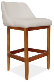 Banqueta Decorativa Talyta Linho Marrom Mesclado