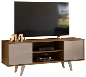 Rack TV 50 Pol 136cm Bancada para Sala Korelli M20 - D'Rossi - Fendi e Naturale