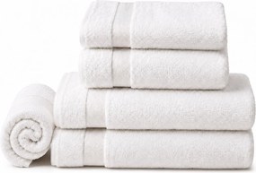 Jogo de Toalha 5 pçs Trussardi 100% Algodão Lussure  Branco