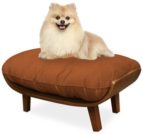 Cama Pet Costela para Cães e Gatos Almofadada Suede Telha