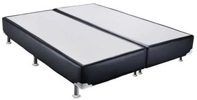 Base de Cama Box Courino Preto Super King 193 cm (LARG) Alta - 42858 Sun House
