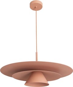 Pendente Led Aluminio 7W 2700K 60Cm Plie - ROSÉ