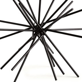 Enfeite Decorativo Ouriço em Metal para Escritório Preto 12 cm M02 - D'Rossi