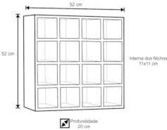 Nicho Decorativo Porta Toalha Para Salão Branco - AJL Móveis