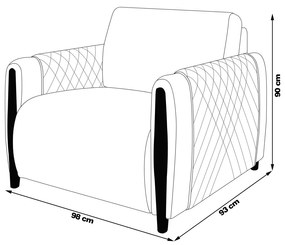 Kit 2 Poltronas Decorativas Pés Madeira Maceió Linho Chumbo G45 - Gran Belo