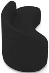 Sofá 4 Lugares Para Sala 220cm Orgânico Wendi Linho Preto I01  - Mpoze