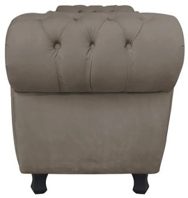 Recamier Baú Londres 1,20 m Suede Marrom Rato D'Rossi