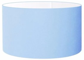 Cúpula abajur cilíndrica cp-8024 Ø50x25cm azul bebê