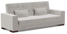 Sofá Cama Casal 3 Lugares 210cm Lisboa Veludo Cinza D03 - D'Rossi