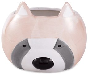 Cachepot "Guaxinim" Rose Em Ceramica 13x16 cm M02 - D'Rossi