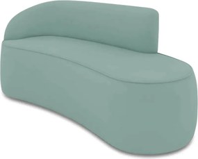 Sofá 3 Lugares Orgânico 180 cm Morgan Veludo/Cotelê - Menta