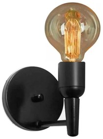 Arandela Retro Md-2028 Preto Suporte Para Lâmpada - Bivolt