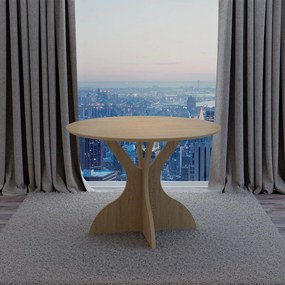 Mesa de Jantar Redonda Isabelle Carvalho 105 cm - D'Rossi