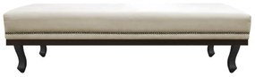 Kit Cabeceira e Calçadeira Solteiro Orlando P02 90 cm para cama Box Linho - ADJ Decor