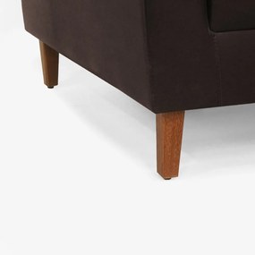 Poltrona Decorativa Gabriela Courino Marrom