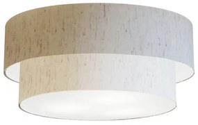 Plafon de Sobrepor Cilíndrico SP-3063 Cúpula Cor Linho Bege