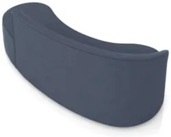 Sofá 4 Lugares Para Sala 220cm Orgânico Wendi Suede Azul Marinho I01