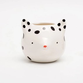 Cachepot Vaso Decorativo de Cerâmica - Fox With Dots