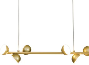 Pendente Mezzo 8,5X100Cm Led 30W 3000K Bivolt Alumínio Dourado - Usina...