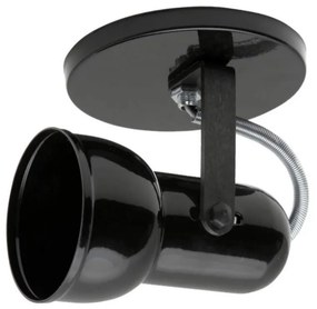 Spot B1 Simples Copinho Para 1x E27 Led Bulbo Preto - Bivolt