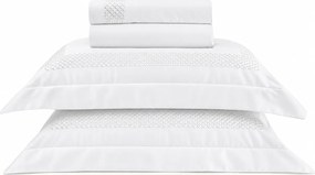 Jogo de Cama Literie Cetim 300 Fios Richesse Branco - King King