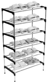 Sapateira Vertical Inox Luxo 18 Pares 6 Prateleiras