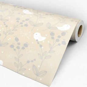 Papel de Parede infantil pássaros 0.52m x 3.00m