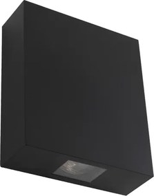 Arandela Led Preto 10W 40Lm Ip65 3000K Wall Plus