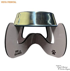 Comedouro Elevado Para Pets B600 Bege - Sheep Estofados - Bege