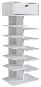 Sapateira com 1 Gaveta e 10 prateleiras 12 pares Branco