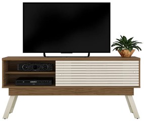 Rack TV 65 Pol 150cm Bancada para Sala Orlin M20 - D'Rossi - Naturale e Off White