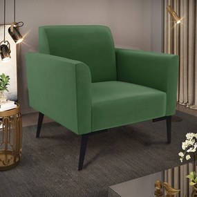 Kit 2 Poltronas Pés Villach Marisa Suede - Verde