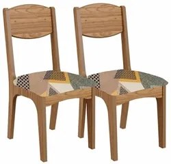 Kit 2 Cadeiras Para Sala de Jantar MDF Assento Estofado Nancy D01 Frei
