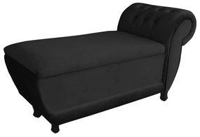 Recamier Goya Veludo - D'Rossi - Preto