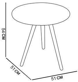 Conjunto Mesa Lateral e Mesa de Centro Preto - D'Rossi
