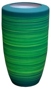 Vaso de Chão Largo Decorativo em Cerâmica - Amazônia